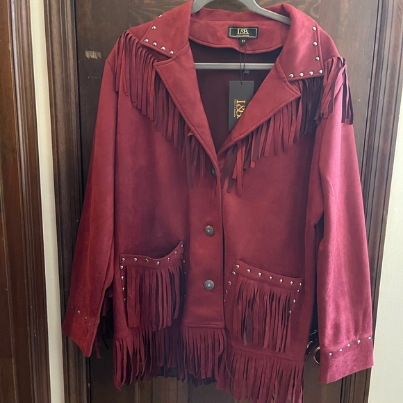 L&B Jackets & Blazers - L&B Maverick Burgundy Jacket